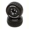 Duratrax Speedtreads Robber SC Front Black 2.2/3.0" Mounted Wheels (Slash) (2)