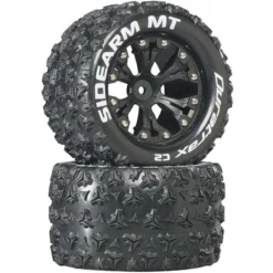 Duratrax Sidearm MT 2.8" Mounted 1/2" Offset C2 Tires, Black (2)