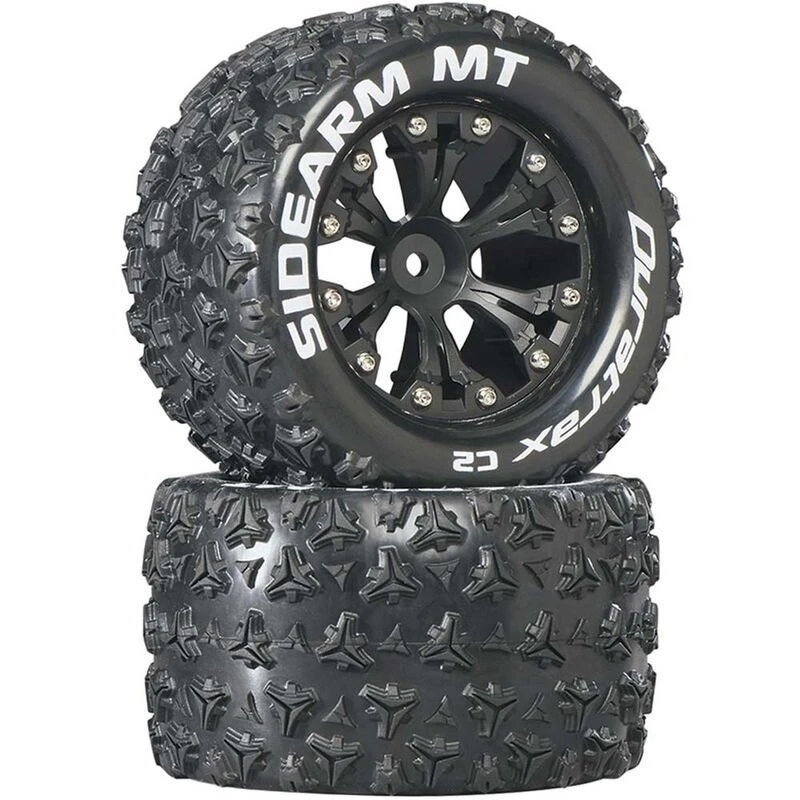 Duratrax Sidearm MT 2.8" Mounted 1/2" Offset C2 Tires, Black (2) 1 Duratrax Sidearm MT 2.8" Mounted 1/2" Offset C2 Tires, Black (2)