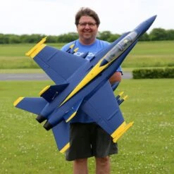 E-flite F-18 Blue Angels 80mm EDF BNF Basic 1/12 Jet -Toy Model Store e flite efl efl13950 02
