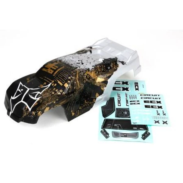 Body, Black/Silver: 1/10 2wd Circuit 1 Body, Black/Silver: 1/10 2wd Circuit