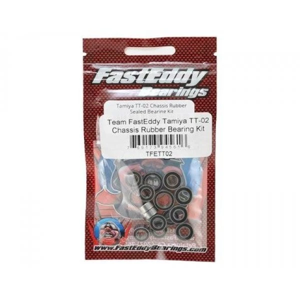 FastEddy Bearings Tamiya TT-02 Chassis Rubber Bearing Kit 1 FastEddy Bearings Tamiya TT-02 Chassis Rubber Bearing Kit