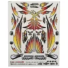 FireBrand RC Orange Phoenix Decals, 8.5x11" (1/10 Scale)