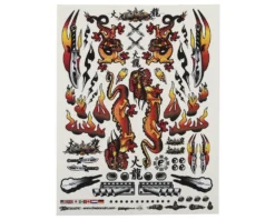 Firebrand RC Concept Dragon Decal (Orange) (8.5x11")