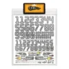 Firebrand RC Numbers Multi-fit Vinyl Decal Sheet, 8.5x11", White