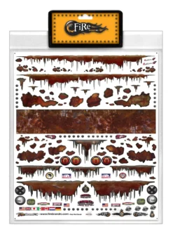 Firebrand RC Rust Rod Decal Sheet (8.5"X11")