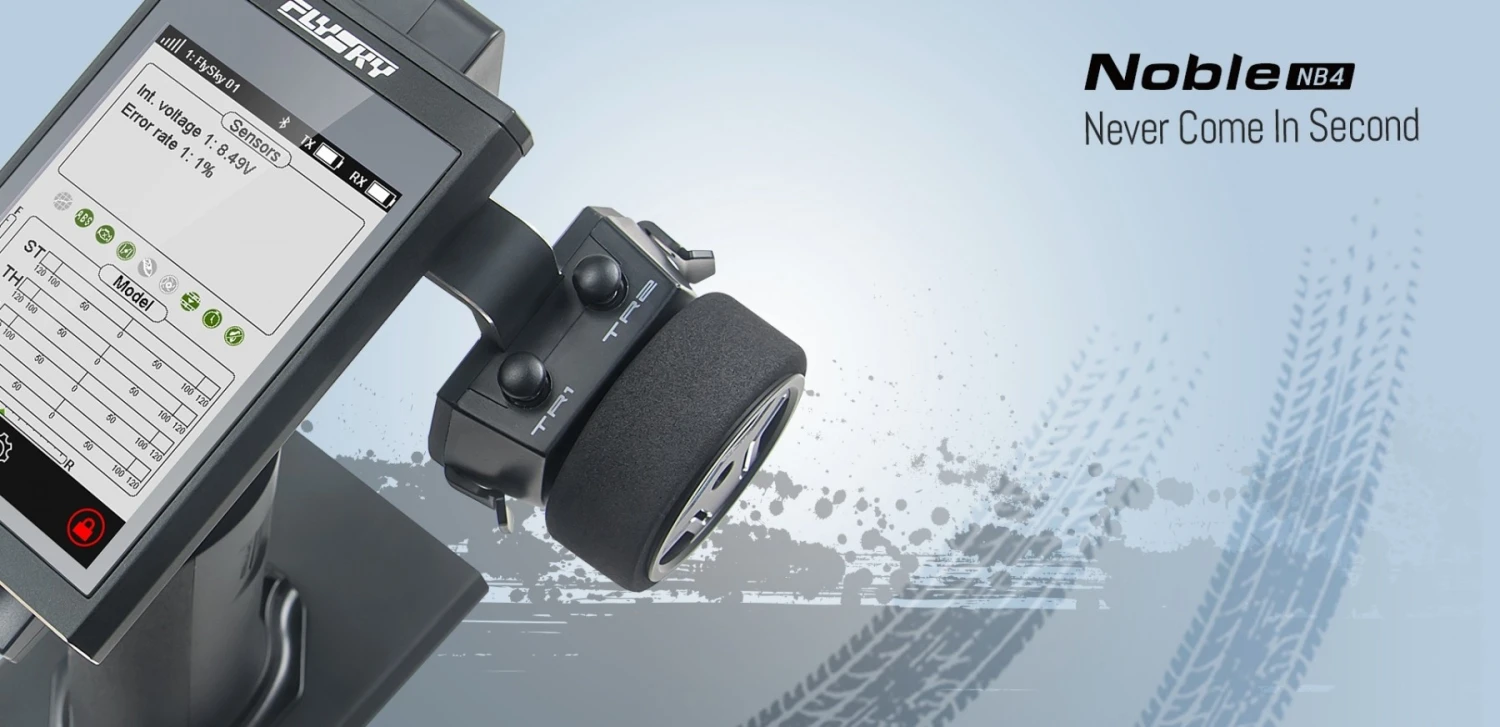 FlySky FS-NB4 NB4 2.4G 4CH Noble Radio Transmitter With FGR4s Receiver (Cars/Boats) 2 FlySky FS-NB4 NB4 2.4G 4CH Noble Radio Transmitter With FGR4s Receiver (Cars/Boats) - Image 2
