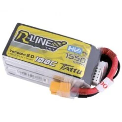 Gens Ace Tattu R-Line V2.0 1550mAh 100C 4S1P HV Lipo Battery Pack With XT60 Plug