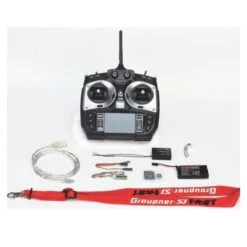 Graupner MZ-18 V2 - 9 Channel 2.4G.HZ HoTT Color TFT Transmitter Silver (PRO Software) -Toy Model Store graupner gras1005 1 v2 03