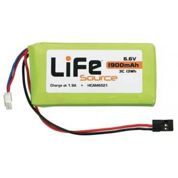 Hobbico LiFe Battery 1900mAh 6.6V 1 Hobbico LiFe Battery 1900mAh 6.6V