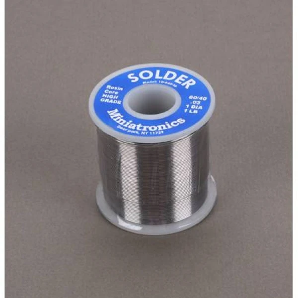 Miniatronics Rosin Core Solder 60/40, 1 Lb 1 Miniatronics Rosin Core Solder 60/40, 1 Lb