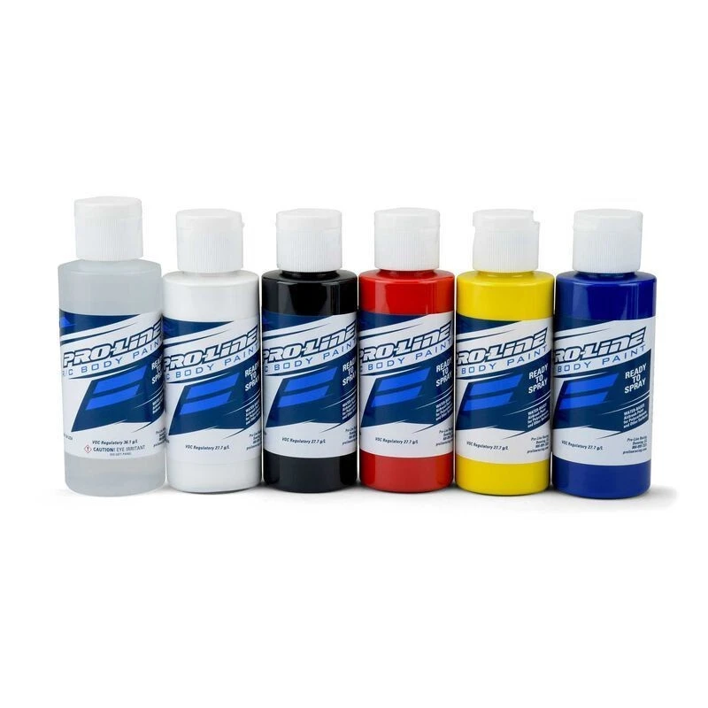 Pro-Line Airbrush Primary Color Set (Airbrush Paint) (6) 1 Pro-Line Airbrush Primary Color Set (Airbrush Paint) (6)
