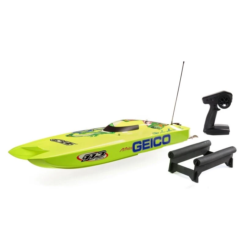 Pro Boat Miss GEICO Zelos 36" Twin Brushless RTR Catamaran 2 Pro Boat Miss GEICO Zelos 36" Twin Brushless RTR Catamaran - Image 2