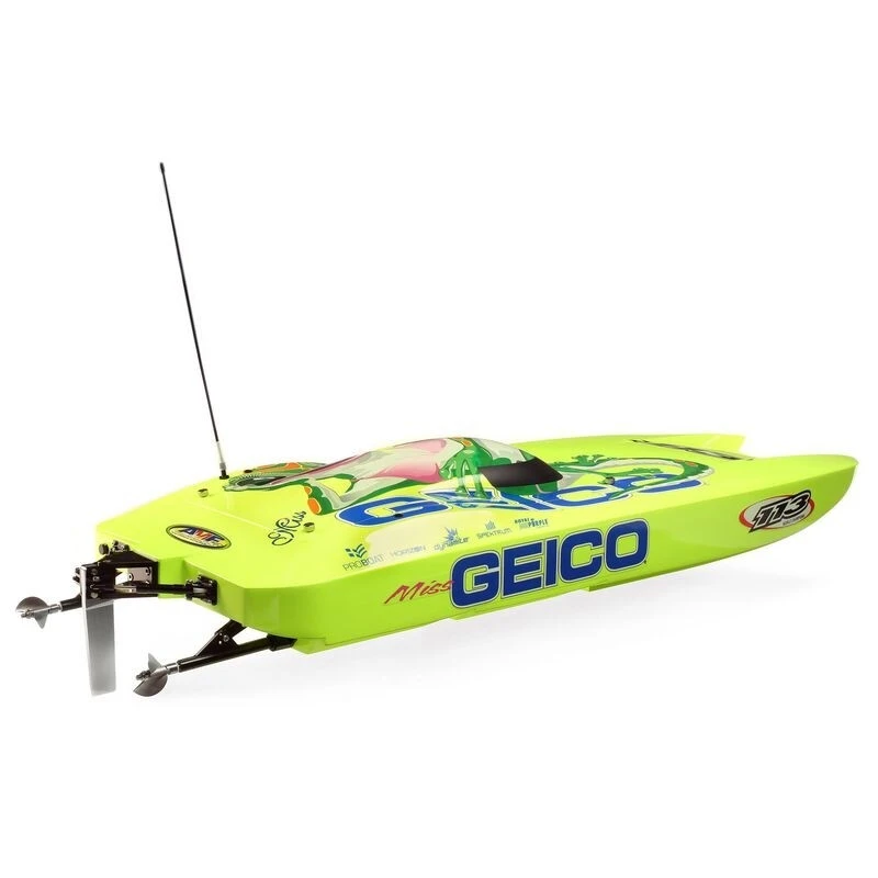 Pro Boat Miss GEICO Zelos 36" Twin Brushless RTR Catamaran 4 Pro Boat Miss GEICO Zelos 36" Twin Brushless RTR Catamaran - Image 4