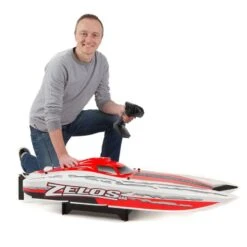 Pro Boat Zelos G 48" Gas Powered Catamaran RTR -Toy Model Store pro boat prb prb09004v2 03