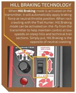 Danchee Trail Hunter Pro RTR 1/12 4WD Crawler With Hill Braking, Blue -Toy Model Store redcat racing rerdancheeblue 03