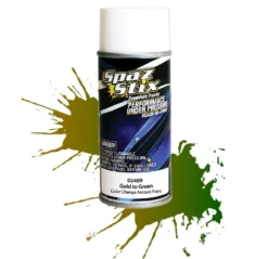 Spaz Stix Color Change Aerosol Paint, Gold/Green, 3.5oz Can
