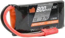 Spektrum 800mAh 1S 3.7V 30C Lipo Battery With JST Connector