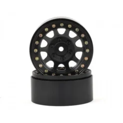 SSD RC D Hole 1.9" Steel Beadlock Crawler Wheels, Black (2)