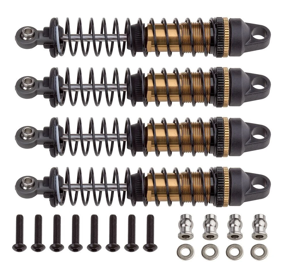 Factory Team Enduro Aluminum Shock Set, 10x90mm (4) 1 Factory Team Enduro Aluminum Shock Set, 10x90mm (4)