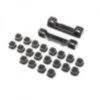 Team Losi Racing Adjustable Pivot Set, C & D, Black (22 5.0)