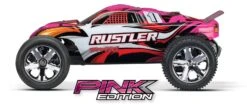 Rustler 1/10 Scale Stadium Truck With TQ 2.4 GHz Radio System, Pink -Toy Model Store traxxas tra37054 1 pink 03
