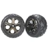 Traxxas Pre-assembled Front Anaconda Tires & All-Star Wheels, Black Chrome (2)