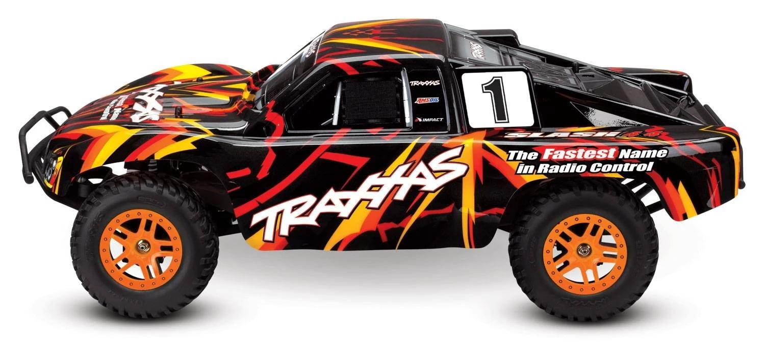 Traxxas Slash 4X4 RTR 1/10 Brushed Electric Short Course Truck (orange) 2 Traxxas Slash 4X4 RTR 1/10 Brushed Electric Short Course Truck (orange) - Image 2