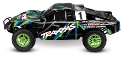 Traxxas Slash 4X4 1/10 RTR 4WD Brushed Short Course Truck (green) -Toy Model Store traxxas tra68054 4 grn 05
