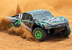 Traxxas Slash 4X4 1/10 RTR 4WD Brushed Short Course Truck (green) -Toy Model Store traxxas tra68054 4 grn 10