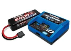 Traxxas 4-Cell Battery 5000mAh Battery With EZ-Peak ID Charger Pack