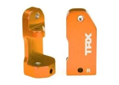Traxxas Left & Right Aluminum Caster Blocks, 30-Degree, Orange (2)