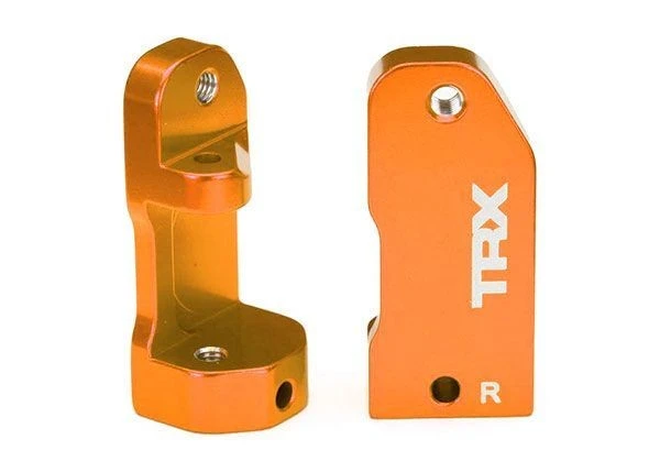 Traxxas Left & Right Aluminum Caster Blocks, 30-Degree, Orange (2) 1 Traxxas Left & Right Aluminum Caster Blocks, 30-Degree, Orange (2)