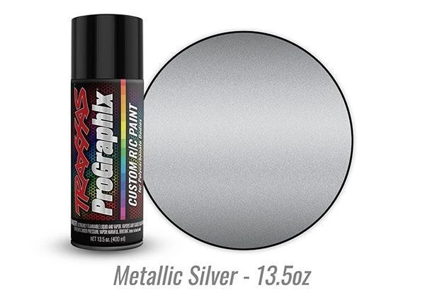 Traxxas Body Paint, ProGraphix, Metallic Silver (13.5oz) 1 Traxxas Body Paint, ProGraphix, Metallic Silver (13.5oz)