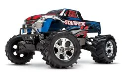 Traxxas Stampede 4x4 1/10 Electric Monster Truck, BLUE -Toy Model Store traxxas tra tra67054 1 blue 09