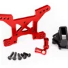 Traxxas Front Shock Tower, 7075-T6 Aluminum, Red
