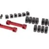 Traxxas Front & Rear Mounts, Suspension Arms, Aluminum, Red-Anodized