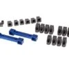 Traxxas Mounts, Suspension Arms, Aluminum (blue-anodized) (front & Rear)