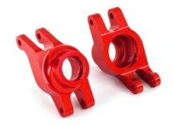 Traxxas Aluminum Rear Stub Axle Carriers, Red-Anodized (2)