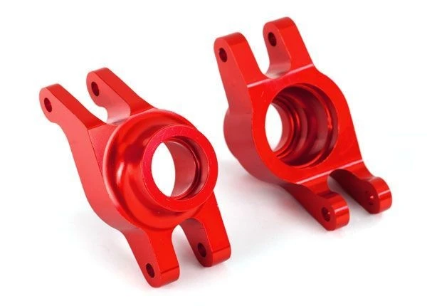 Traxxas Aluminum Rear Stub Axle Carriers, Red-Anodized (2) 1 Traxxas Aluminum Rear Stub Axle Carriers, Red-Anodized (2)