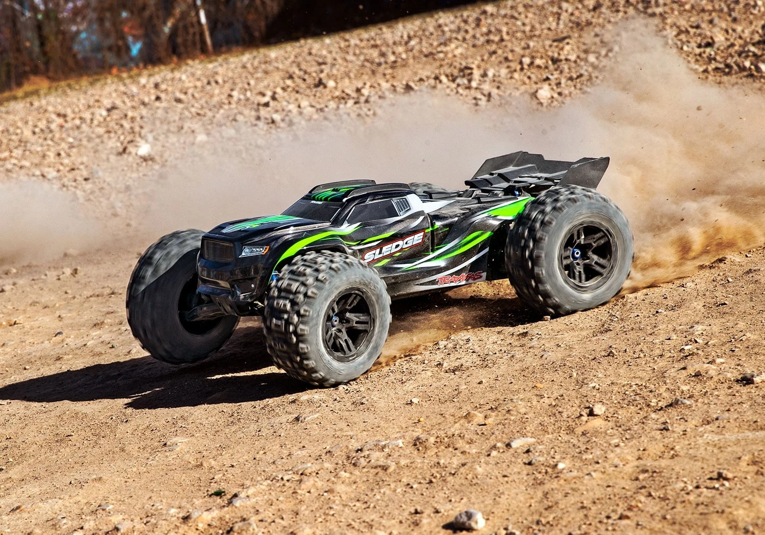 Traxxas Sledge 1/8 4WD Brushless VXL-6S Monster Truck, GREEN 10 Traxxas Sledge 1/8 4WD Brushless VXL-6S Monster Truck, GREEN - Image 10